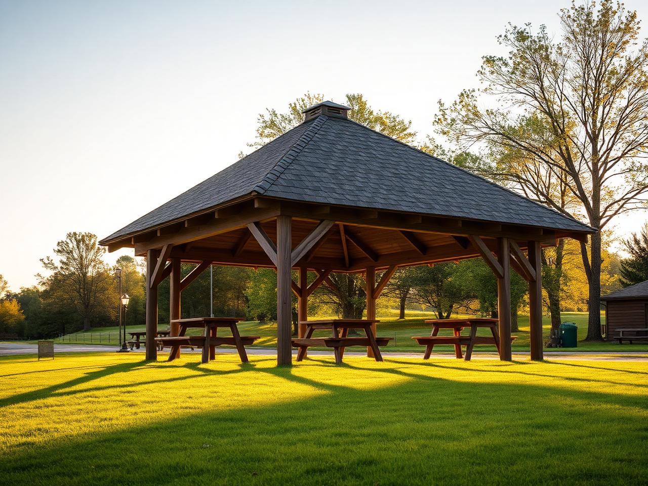Picnic area and gazebo