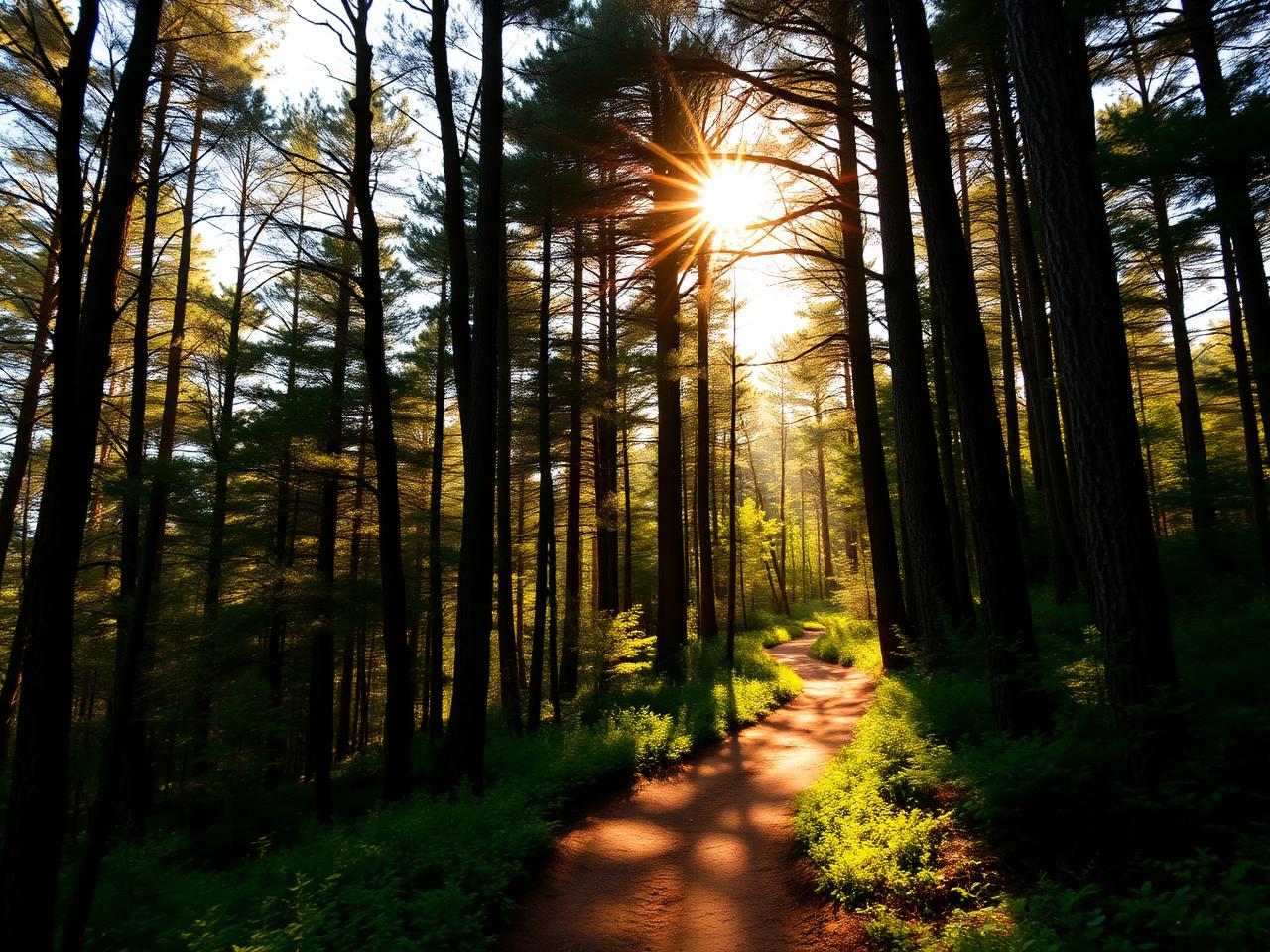 Wooded nature trail